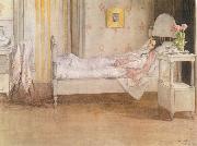 Carl Larsson Convalescence oil on canvas